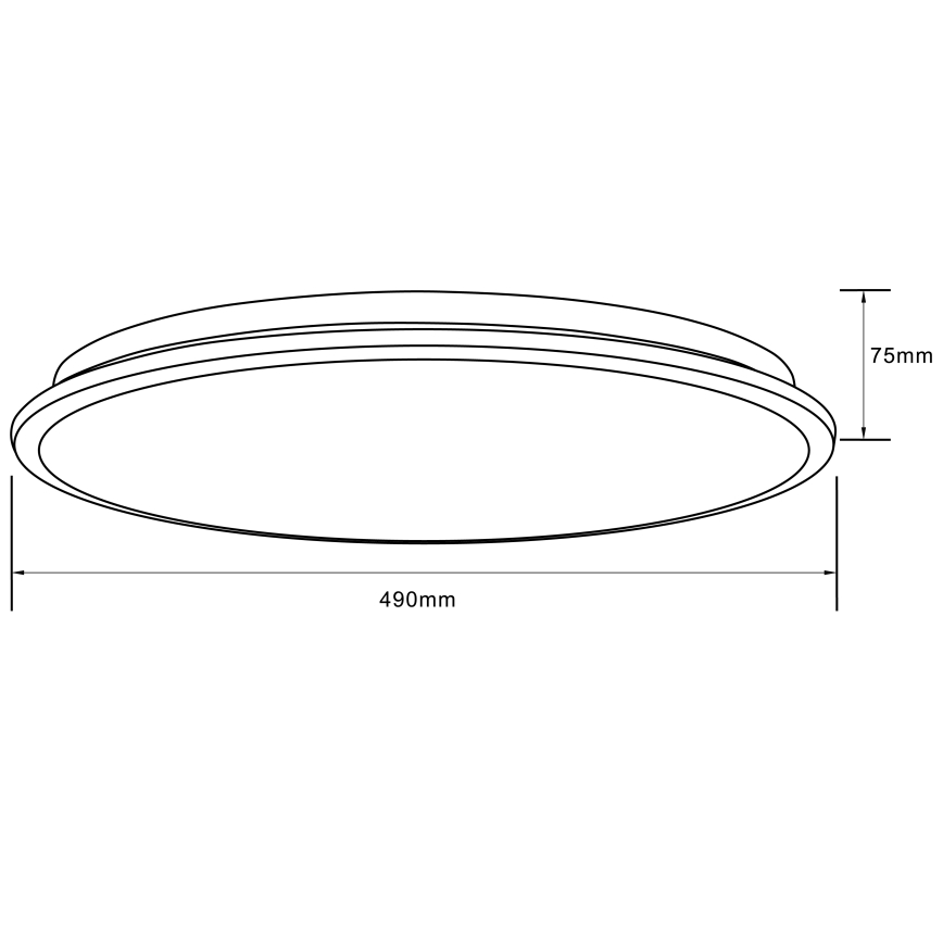 Brilliant - LED RGBW Димируем плафон HEIDA LED/30W/230V 3000-6500K + дистанционно управление