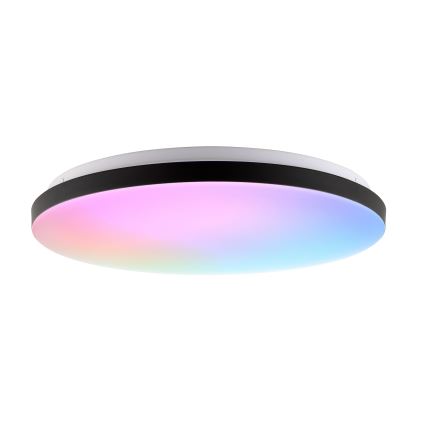 Brilliant - LED RGBW Димируем плафон LIVIO LED/20W/230V 3000-6500K Ø 49 см черен + дистанционно управление