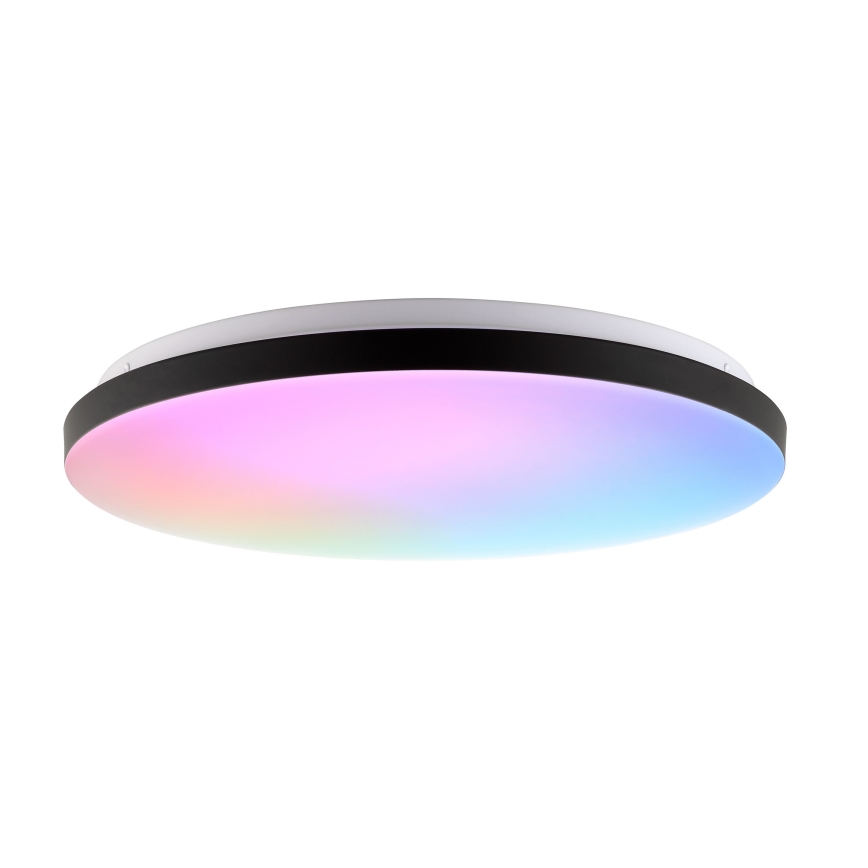 Brilliant - LED RGBW Димируем плафон LIVIO LED/20W/230V 3000-6500K Ø 49 см черен + дистанционно управление