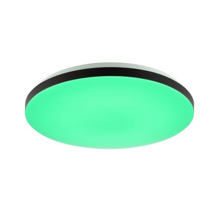 Brilliant - LED RGBW Димируем плафон LIVIO LED/20W/230V 3000-6500K Ø 49 см черен + дистанционно управление