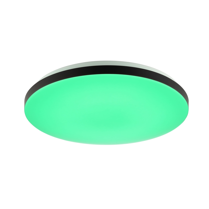 Brilliant - LED RGBW Димируем плафон LIVIO LED/20W/230V 3000-6500K Ø 49 см черен + дистанционно управление