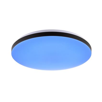 Brilliant - LED RGBW Димируем плафон LIVIO LED/20W/230V 3000-6500K Ø 49 см черен + дистанционно управление
