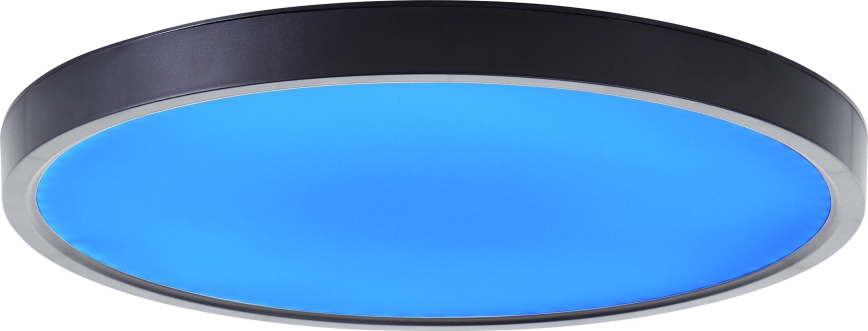 Brilliant - LED RGBW Димируем плафон LOTTI LED/16W/230V 3000K Ø 30 см черен Wi-Fi Tuya + дистанционно управление