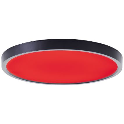 Brilliant - LED RGBW Димируем плафон LOTTI LED/16W/230V 3000K Ø 30 см черен Wi-Fi Tuya + дистанционно управление