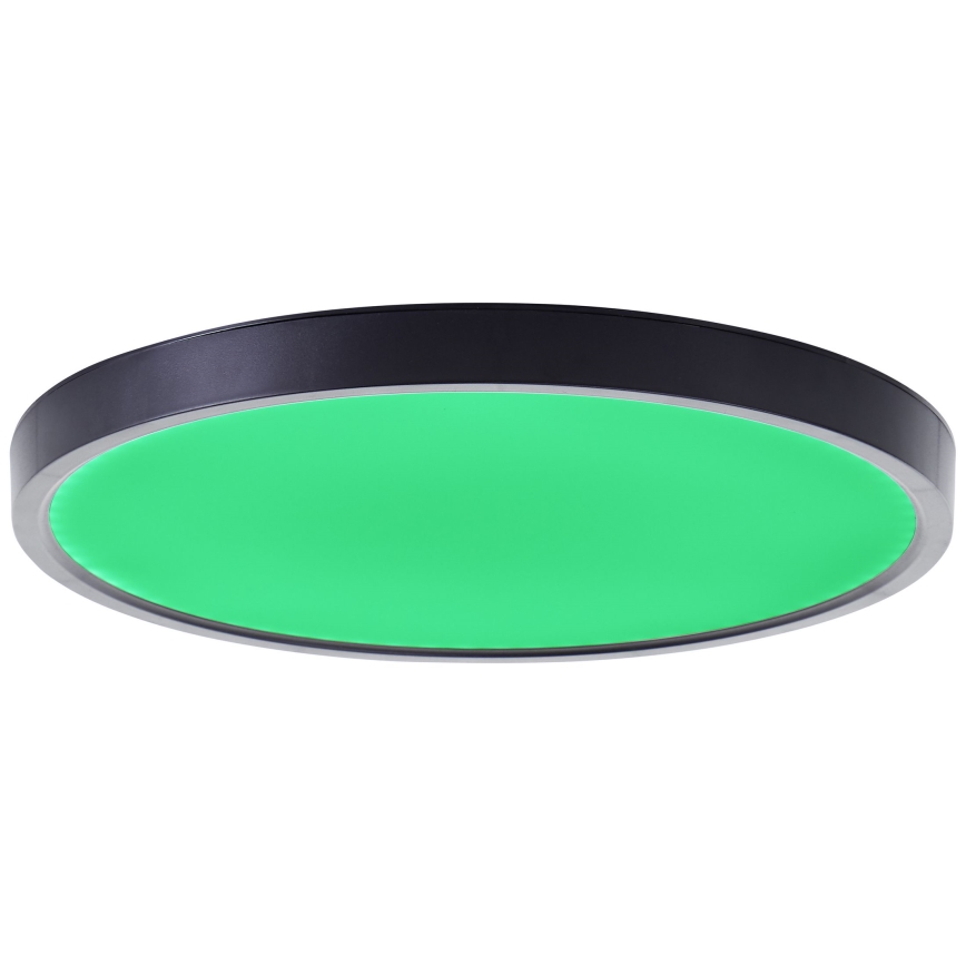 Brilliant - LED RGBW Димируем плафон LOTTI LED/16W/230V 3000K Ø 30 см черен Wi-Fi Tuya + дистанционно управление