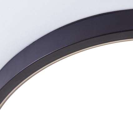 Brilliant - LED RGBW Димируем плафон LOTTI LED/16W/230V 3000K Ø 30 см черен Wi-Fi Tuya + дистанционно управление