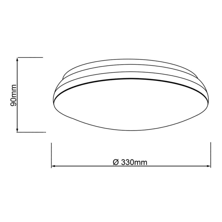 Brilliant - LED RGBW Димируем плафон MIDWAY LED/14W/230V 3100-6500K Wi-Fi Tuya + дистанционно управление