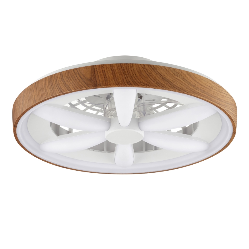 Brilliant - LED RGBW Димируем вентилатор за таван GAIANO LED/24W/230V 2700-6500K Ø 48 см кафяв + дистанционно управление