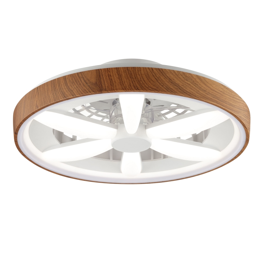 Brilliant - LED RGBW Димируем вентилатор за таван GAIANO LED/24W/230V 2700-6500K Ø 48 см кафяв + дистанционно управление