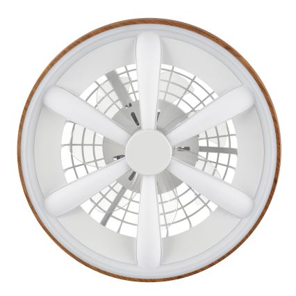 Brilliant - LED RGBW Димируем вентилатор за таван GAIANO LED/24W/230V 2700-6500K Ø 48 см кафяв + дистанционно управление