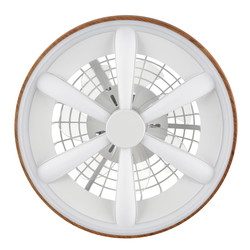 Brilliant - LED RGBW Димируем вентилатор за таван GAIANO LED/24W/230V 2700-6500K Ø 48 см кафяв + дистанционно управление