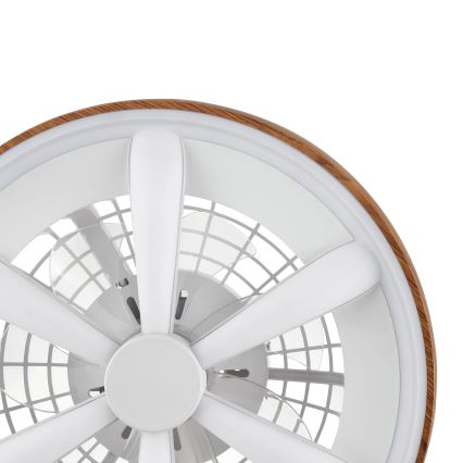 Brilliant - LED RGBW Димируем вентилатор за таван GAIANO LED/24W/230V 2700-6500K Ø 48 см кафяв + дистанционно управление