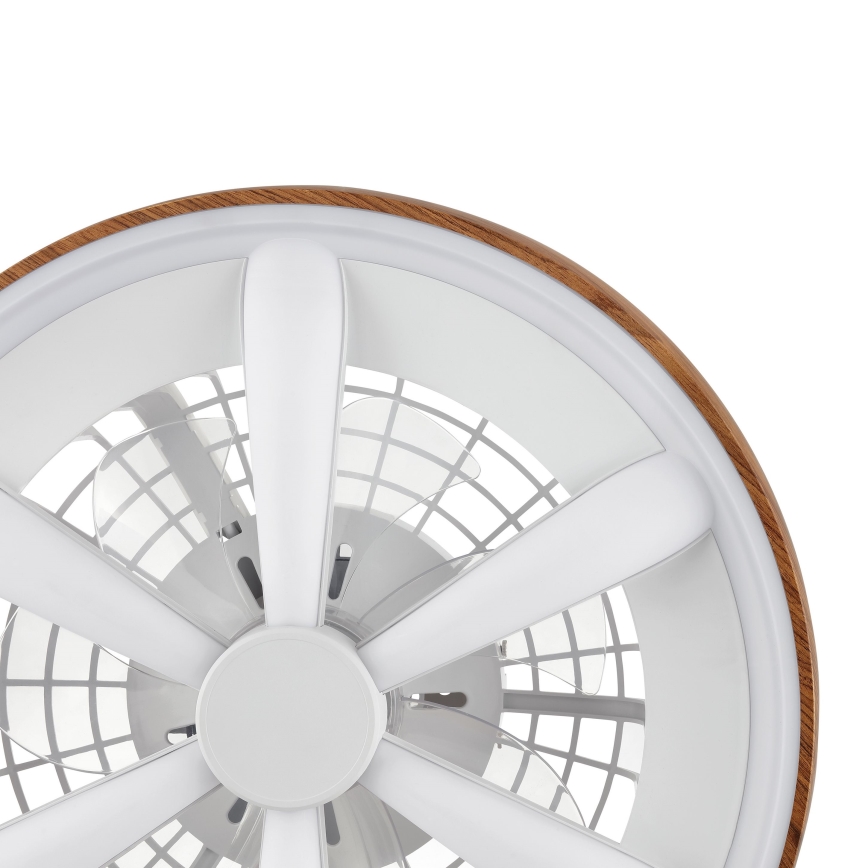 Brilliant - LED RGBW Димируем вентилатор за таван GAIANO LED/24W/230V 2700-6500K Ø 48 см кафяв + дистанционно управление