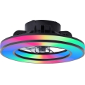 Brilliant - LED RGBW Димируем вентилатор за таван MONDELLO LED/26W/230V 2700-6500K Ø 41 см черен + дистанционно управление