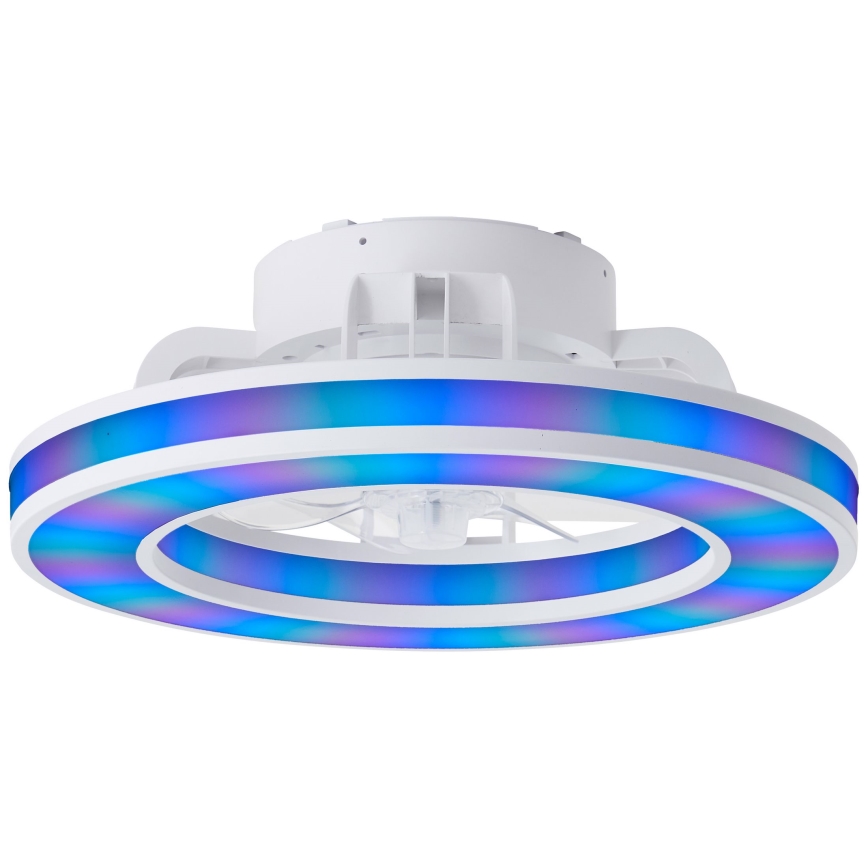 Brilliant - LED RGBW Димируем вентилатор за таван MONDELLO LED/26W/230V 2700-6500K Ø 41,5 см бял + дистанционно управление