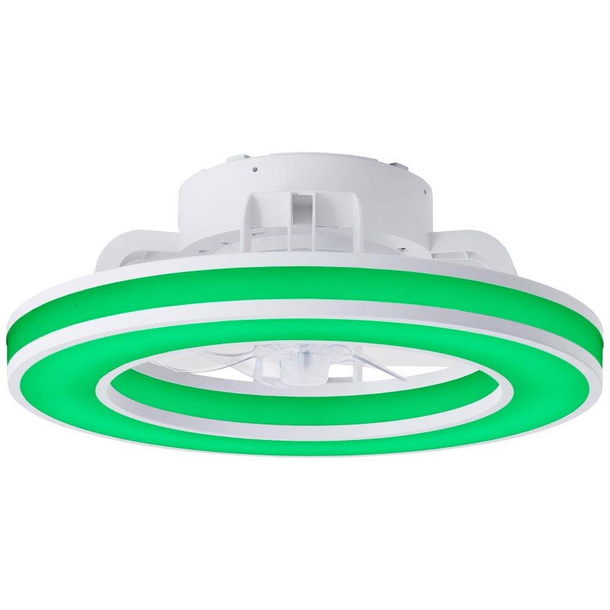 Brilliant - LED RGBW Димируем вентилатор за таван MONDELLO LED/26W/230V 2700-6500K Ø 41,5 см бял + дистанционно управление