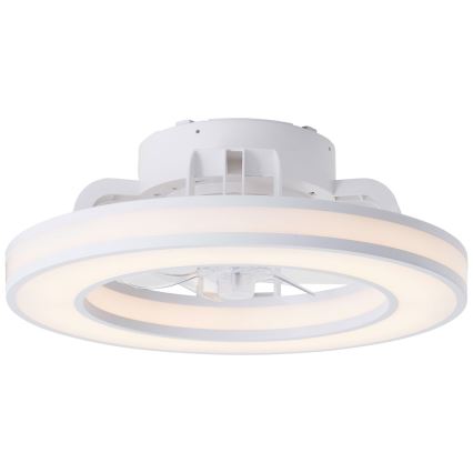 Brilliant - LED RGBW Димируем вентилатор за таван MONDELLO LED/26W/230V 2700-6500K Ø 41,5 см бял + дистанционно управление