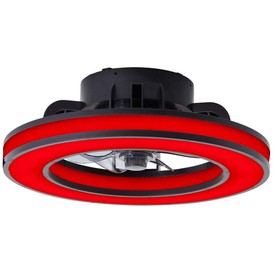 Brilliant - LED RGBW Димируем вентилатор за таван MONDELLO LED/26W/230V 2700-6500K Ø 41 см черен + дистанционно управление