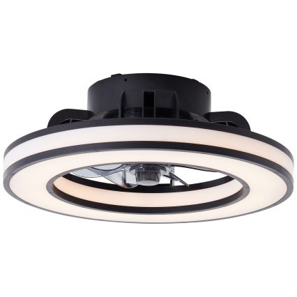 Brilliant - LED RGBW Димируем вентилатор за таван MONDELLO LED/26W/230V 2700-6500K Ø 41 см черен + дистанционно управление