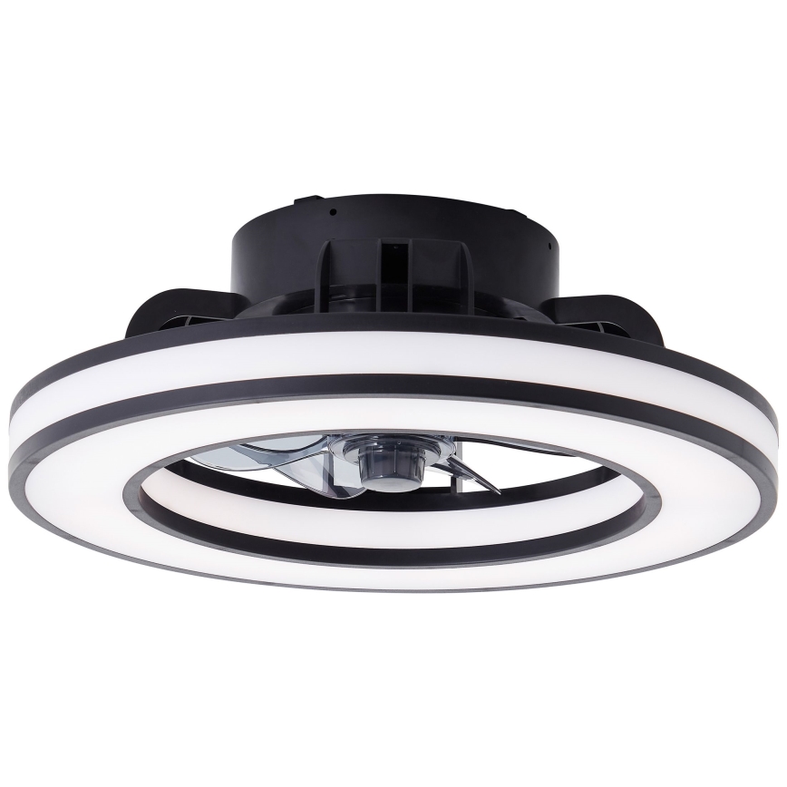 Brilliant - LED RGBW Димируем вентилатор за таван MONDELLO LED/26W/230V 2700-6500K Ø 41 см черен + дистанционно управление