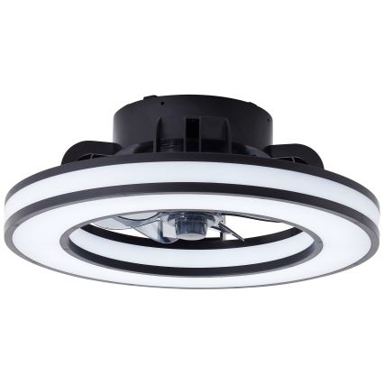 Brilliant - LED RGBW Димируем вентилатор за таван MONDELLO LED/26W/230V 2700-6500K Ø 41 см черен + дистанционно управление