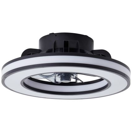Brilliant - LED RGBW Димируем вентилатор за таван MONDELLO LED/26W/230V 2700-6500K Ø 41 см черен + дистанционно управление