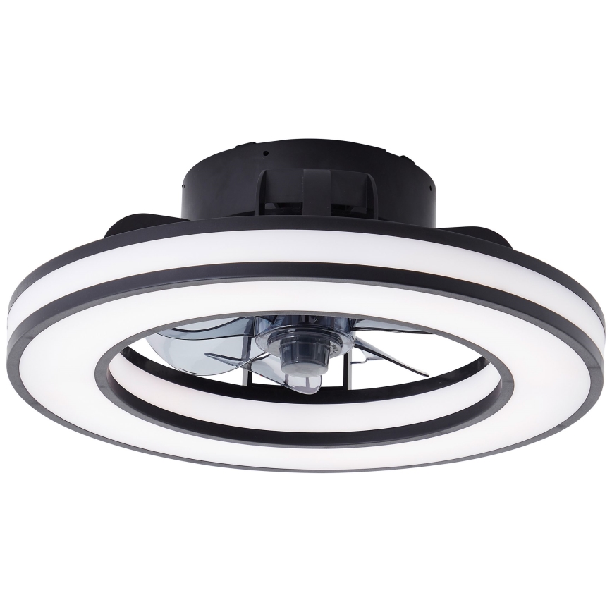 Brilliant - LED RGBW Димируем вентилатор за таван MONDELLO LED/26W/230V 2700-6500K Ø 41 см черен + дистанционно управление