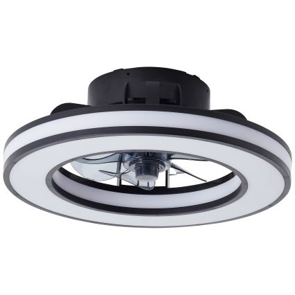 Brilliant - LED RGBW Димируем вентилатор за таван MONDELLO LED/26W/230V 2700-6500K Ø 41 см черен + дистанционно управление