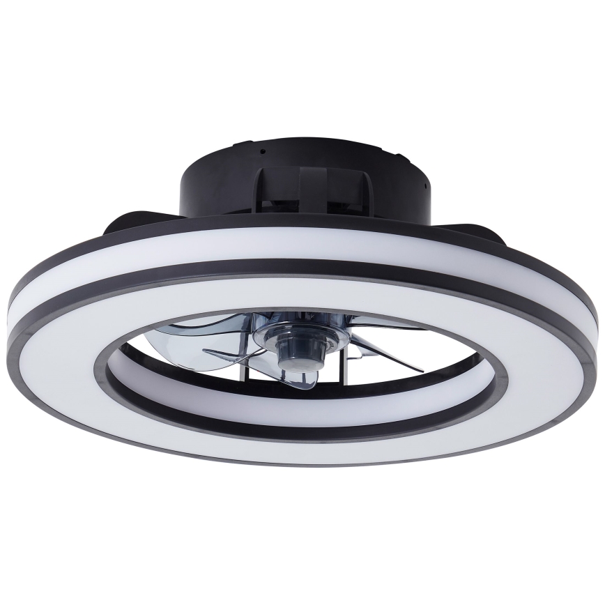 Brilliant - LED RGBW Димируем вентилатор за таван MONDELLO LED/26W/230V 2700-6500K Ø 41 см черен + дистанционно управление