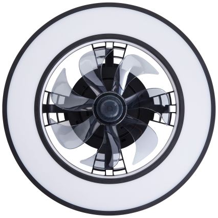 Brilliant - LED RGBW Димируем вентилатор за таван MONDELLO LED/26W/230V 2700-6500K Ø 41 см черен + дистанционно управление