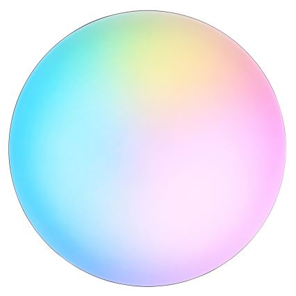 Brilliant - Димируемо таванно LED RGBW осветително тяло LIVIO LED/20W/230V 3000-6500K Ø 38,5 см черно + дистанционно управление