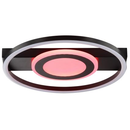 Brilliant - LED RGBW Димируемо таванно осветително тяло MAUREEN LED/20W/230V 3000-6500K черно + дистанционно управление