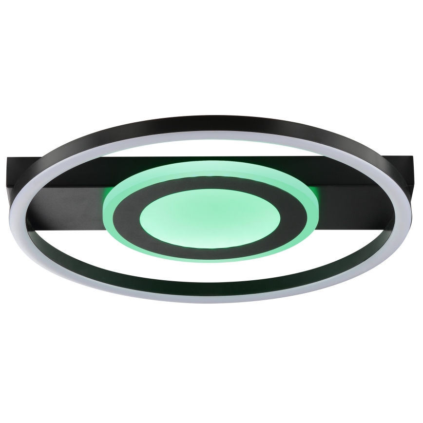 Brilliant - LED RGBW Димируемо таванно осветително тяло MAUREEN LED/20W/230V 3000-6500K черно + дистанционно управление