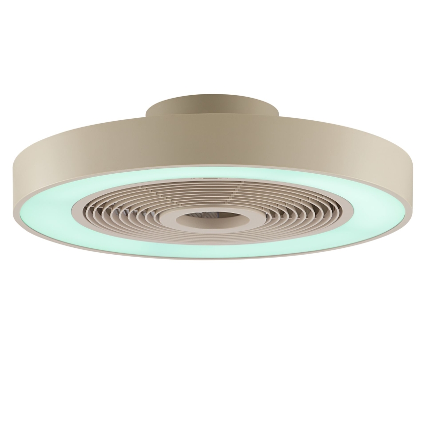 Brilliant - LED RGBW димируемо таванно осветително тяло с вентилатор CATANIA LED/37W/230V 2700-6500K Ø 48,6 cm бежово + дистанционно управление