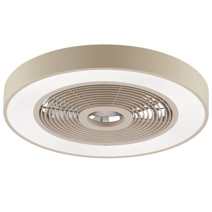 Brilliant - LED RGBW димируемо таванно осветително тяло с вентилатор CATANIA LED/37W/230V 2700-6500K Ø 48,6 cm бежово + дистанционно управление