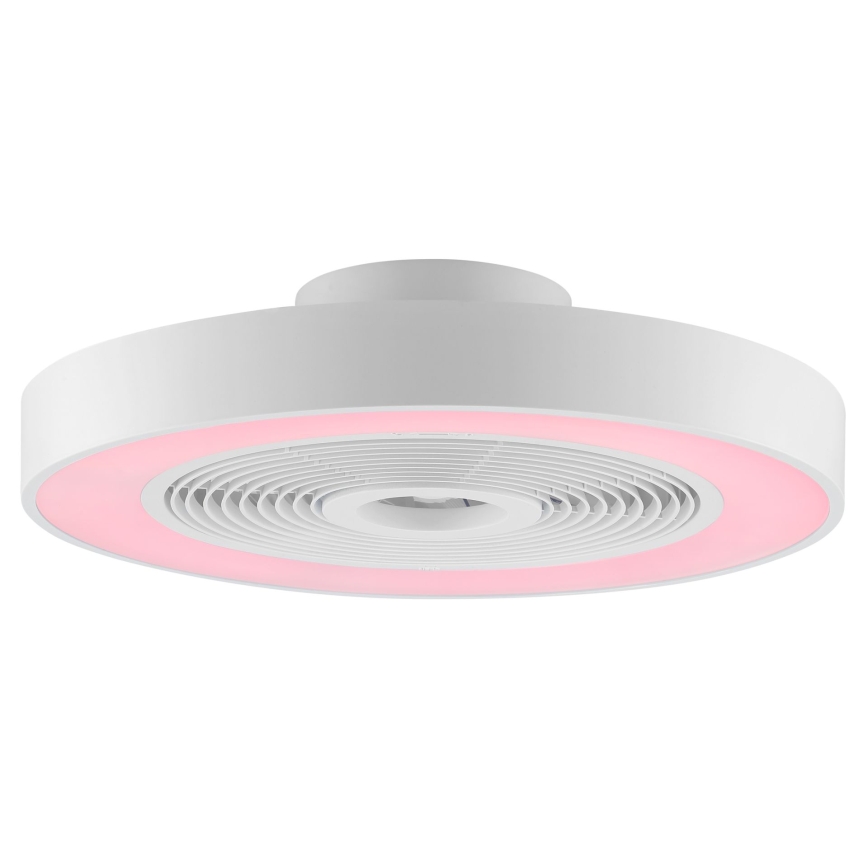Brilliant - LED RGBW Димируемо таванно осветително тяло с вентилатор CATANIA LED/37W/230V 2700-6500K pr. 48,6 cm бяло + дистанционно управление
