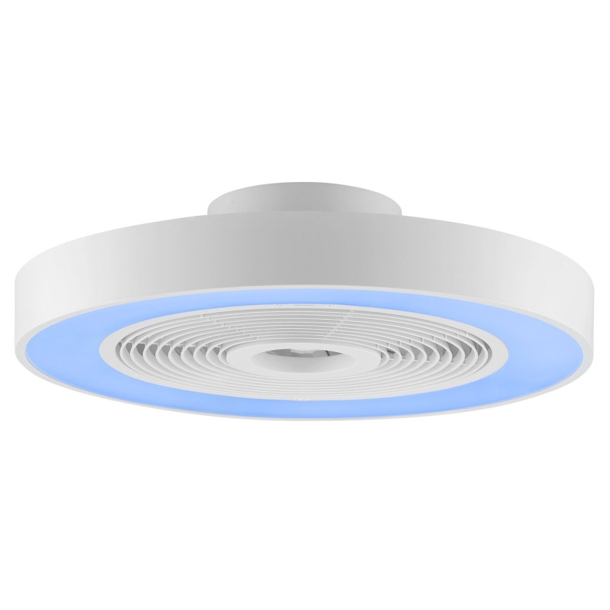 Brilliant - LED RGBW Димируемо таванно осветително тяло с вентилатор CATANIA LED/37W/230V 2700-6500K pr. 48,6 cm бяло + дистанционно управление
