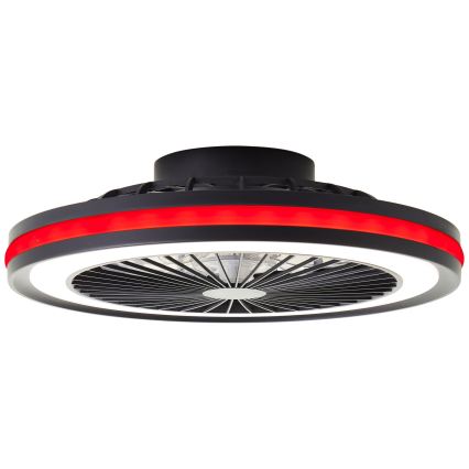 Brilliant - LED RGBW Димируемо таванно осветително тяло с вентилатор PALMERO LED/40W/230V 2700-6500K Ø 46,6 cm бежово + дистанционно управление