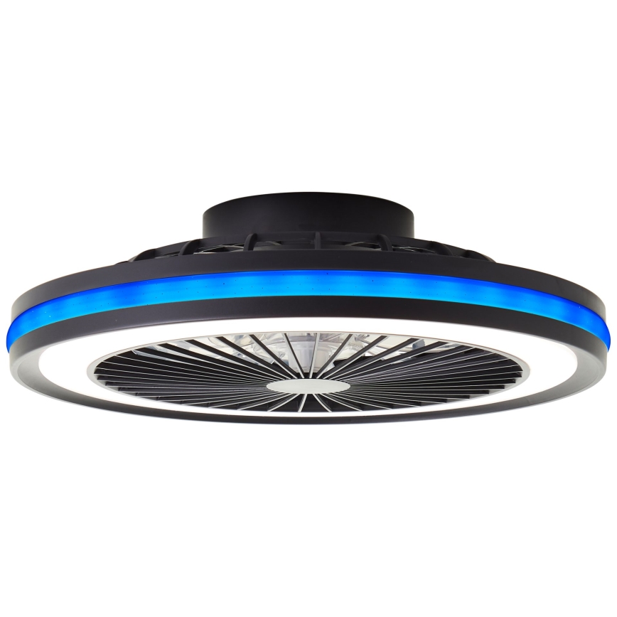Brilliant - LED RGBW Димируемо таванно осветително тяло с вентилатор PALMERO LED/40W/230V 2700-6500K Ø 46,6 cm бежово + дистанционно управление