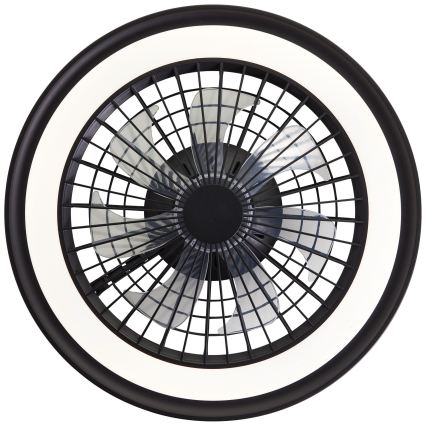 Brilliant - LED RGBW Димируемо таванно осветително тяло с вентилатор PALMERO LED/40W/230V 2700-6500K Ø 46,6 cm бежово + дистанционно управление