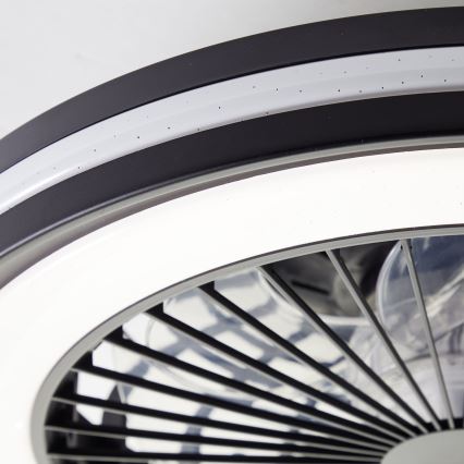 Brilliant - LED RGBW Димируемо таванно осветително тяло с вентилатор PALMERO LED/40W/230V 2700-6500K Ø 46,6 cm бежово + дистанционно управление