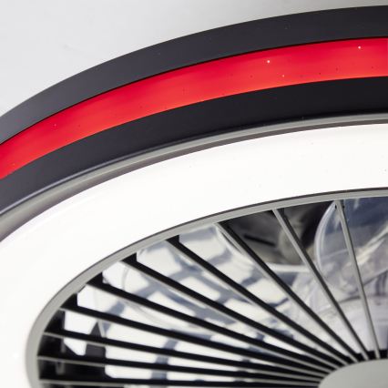 Brilliant - LED RGBW Димируемо таванно осветително тяло с вентилатор PALMERO LED/40W/230V 2700-6500K Ø 46,6 cm бежово + дистанционно управление