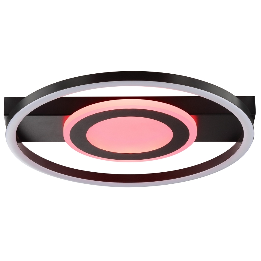 Brilliant - LED RGBW Димируемо таванно осветително тяло MAUREEN LED/20W/230V 3000-6500K черно + дистанционно управление