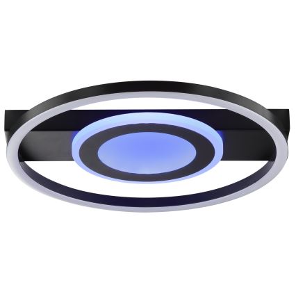 Brilliant - LED RGBW Димируемо таванно осветително тяло MAUREEN LED/20W/230V 3000-6500K черно + дистанционно управление