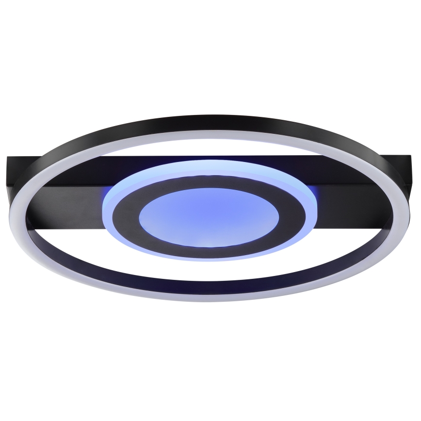 Brilliant - LED RGBW Димируемо таванно осветително тяло MAUREEN LED/20W/230V 3000-6500K черно + дистанционно управление