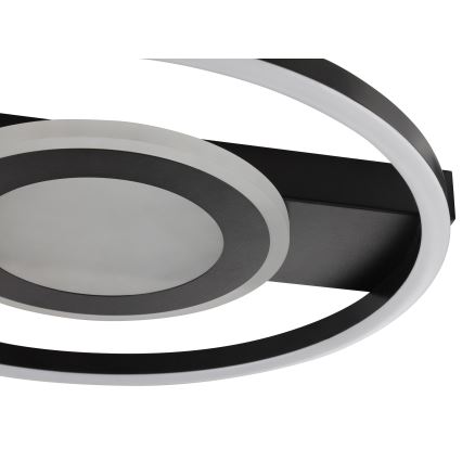 Brilliant - LED RGBW Димируемо таванно осветително тяло MAUREEN LED/20W/230V 3000-6500K черно + дистанционно управление