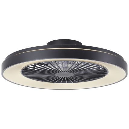 Brilliant - LED RGBW Регулируем таванен вентилатор MAZZARO LED/24W/230V 3000-6500K Ø 58 см черен + дистанционно управление