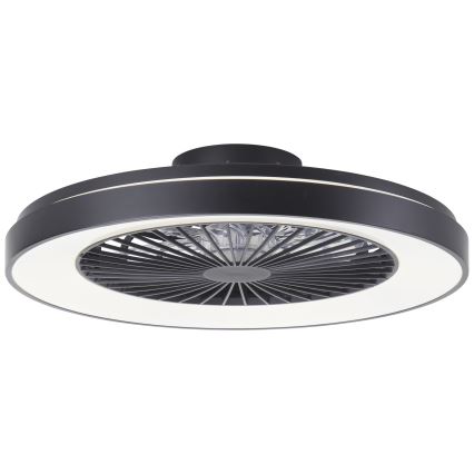 Brilliant - LED RGBW Регулируем таванен вентилатор MAZZARO LED/24W/230V 3000-6500K Ø 58 см черен + дистанционно управление
