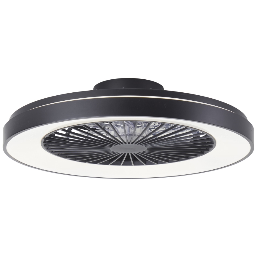 Brilliant - LED RGBW Регулируем таванен вентилатор MAZZARO LED/24W/230V 3000-6500K Ø 58 см черен + дистанционно управление