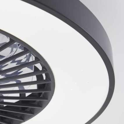 Brilliant - LED RGBW Регулируем таванен вентилатор MAZZARO LED/24W/230V 3000-6500K Ø 58 см черен + дистанционно управление